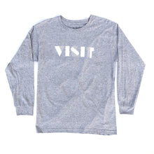 Load image into Gallery viewer, Visit Lines Long Sleeve Shirt - Grey