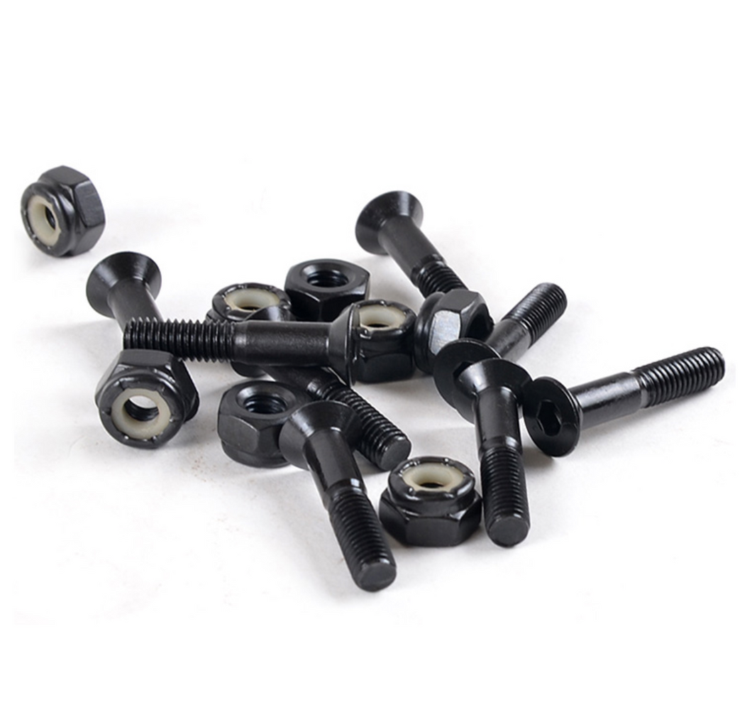 Black 1 Allen Skateboard Hardware – Visit Skateboarding