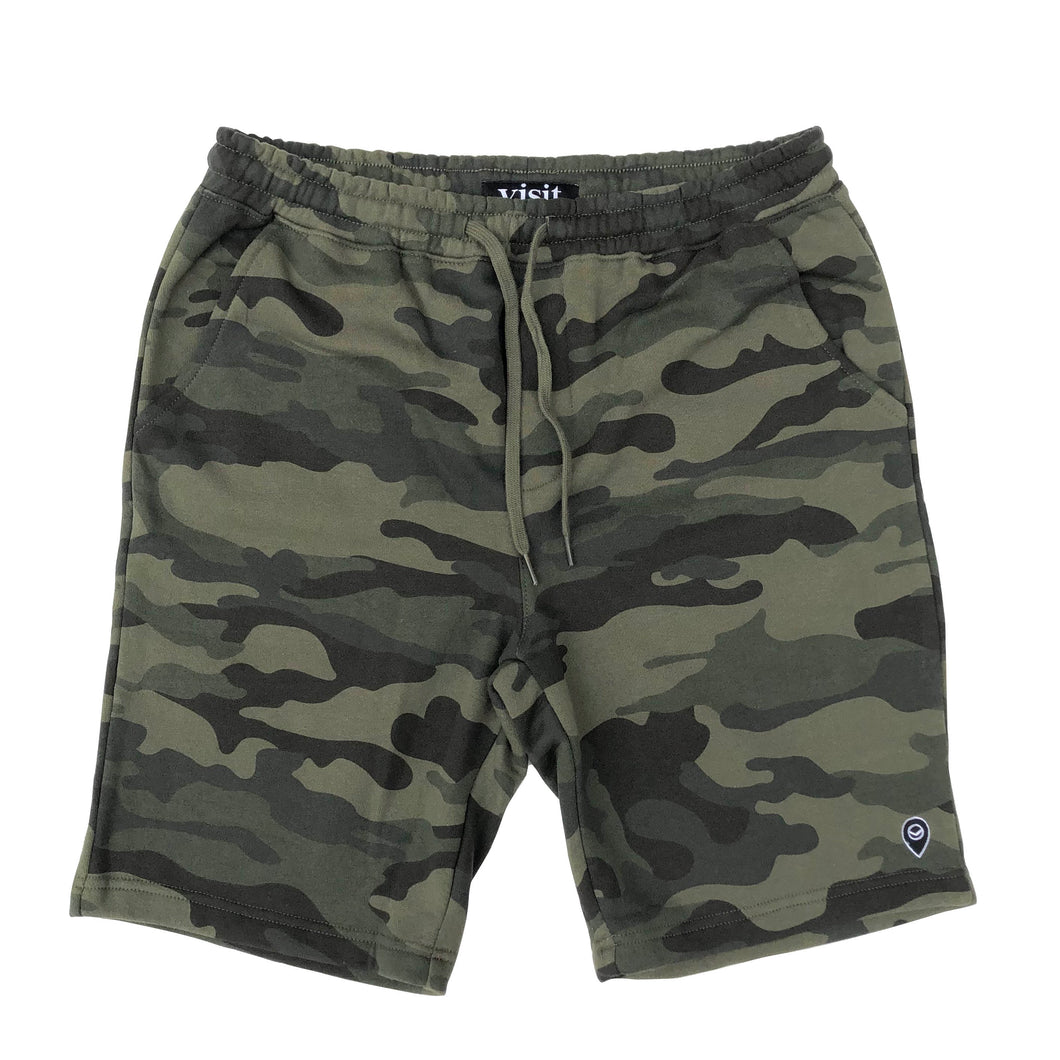 Forest Camo Sweat Shorts